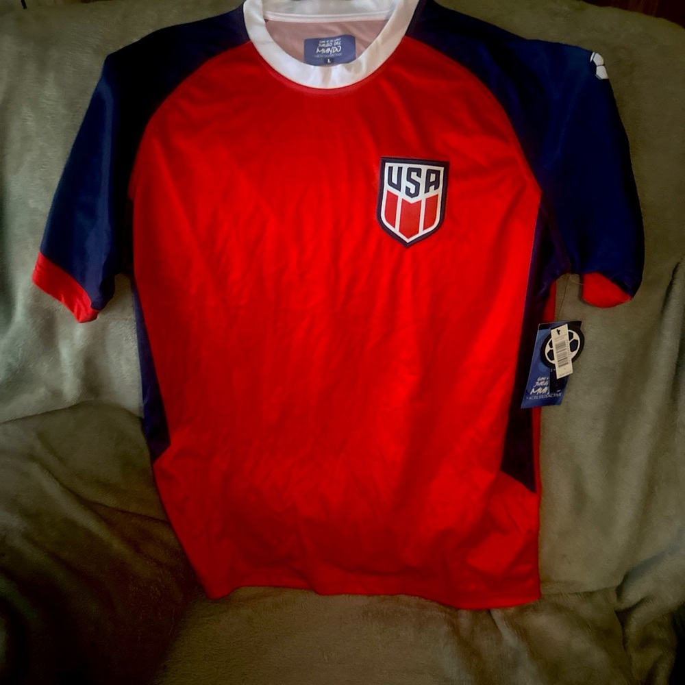 USA Red and Blue Soccer Jersey